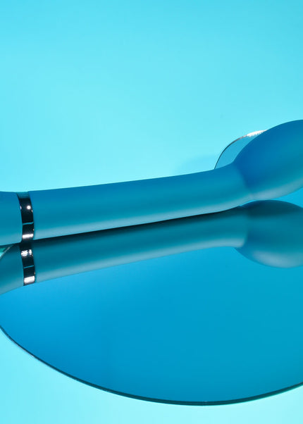Playboy Pleasure ON THE SPOT - Blue 21.6 cm USB Rechargeable G-Spot Vibrator