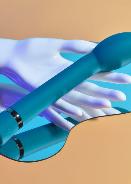 Playboy Pleasure ON THE SPOT - Blue 21.6 cm USB Rechargeable G-Spot Vibrator