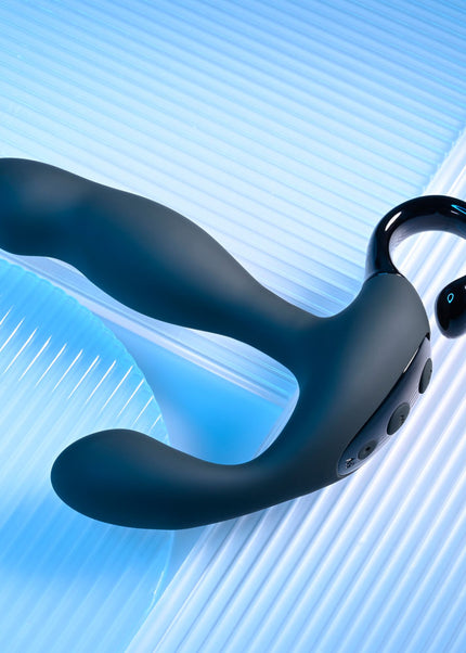 Playboy Pleasure COME HITHER - Black 13.2 cm USB Rechargeable Vibrating Prostate Massager with Wireless Remote Control