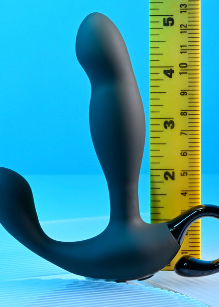 Playboy Pleasure COME HITHER - Black 13.2 cm USB Rechargeable Vibrating Prostate Massager with Wireless Remote Control