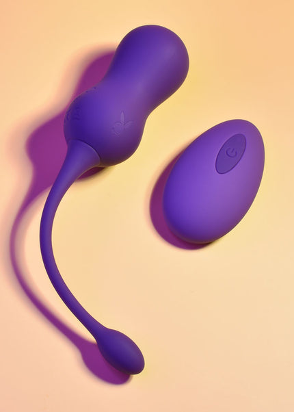 Playboy Pleasure DOUBLE TIME - Purple USB Rechargeable Vibrating Kegel Balls