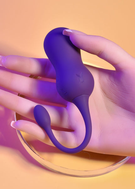 Playboy Pleasure DOUBLE TIME - Purple USB Rechargeable Vibrating Kegel Balls