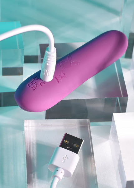 Playboy Pleasure PLAYBOY BULLET - Purple 9 cm USB Rechargeable Bullet