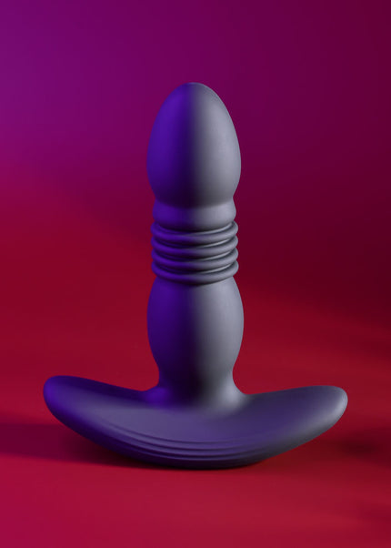 Playboy Pleasure TRUST THE THRUST - Black 13.7 cm USB Rechargeable Thrusting Butt Plug with Wireless Remote