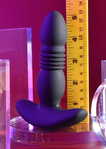 Playboy Pleasure TRUST THE THRUST - Black 13.7 cm USB Rechargeable Thrusting Butt Plug with Wireless Remote
