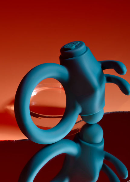 Playboy Pleasure BUNNY BUZZER - Green USB Rechargeable Vibrating Cock Ring