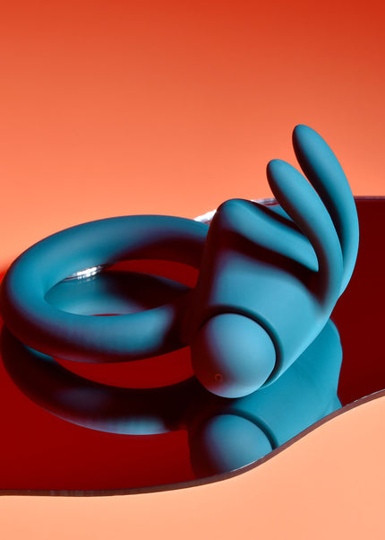 Playboy Pleasure BUNNY BUZZER - Green USB Rechargeable Vibrating Cock Ring