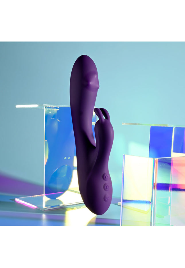 Playboy Pleasure ON REPEAT - Purple 19.7 cm USB Rechargeable Rabbit Vibrator