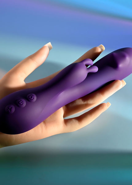Playboy Pleasure ON REPEAT - Purple 19.7 cm USB Rechargeable Rabbit Vibrator