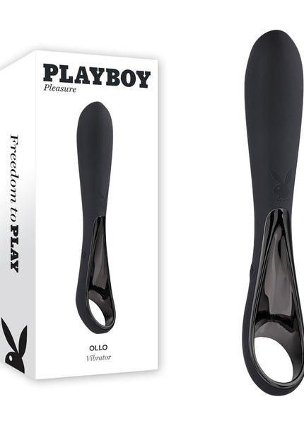 Playboy Pleasure OLLO - Black 14.6 cm USB Rechargeable Vibrator