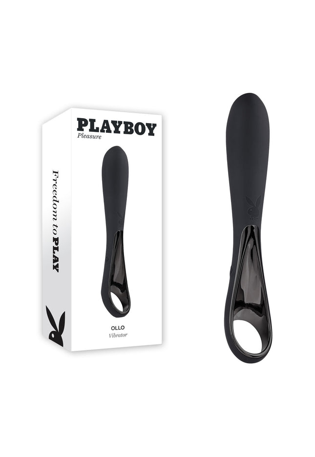 Playboy Pleasure OLLO - Black 14.6 cm USB Rechargeable Vibrator