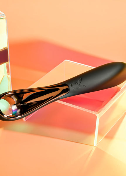 Playboy Pleasure OLLO - Black 14.6 cm USB Rechargeable Vibrator
