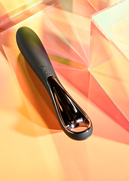 Playboy Pleasure OLLO - Black 14.6 cm USB Rechargeable Vibrator