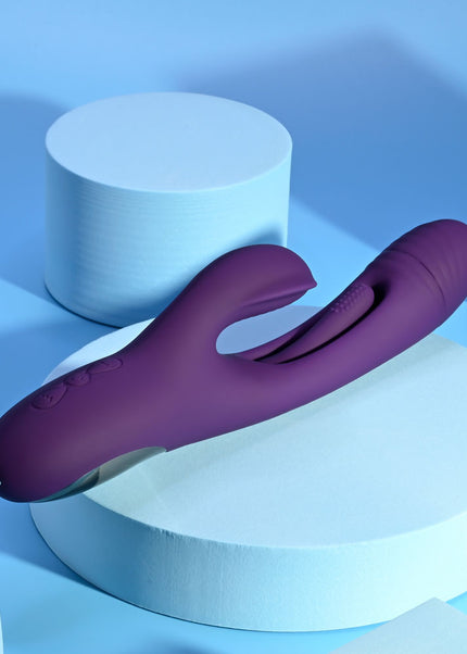 Playboy Pleasure THE THRILL - Purple 24.4 cm USB Rechargeable Rabbit Vibrator