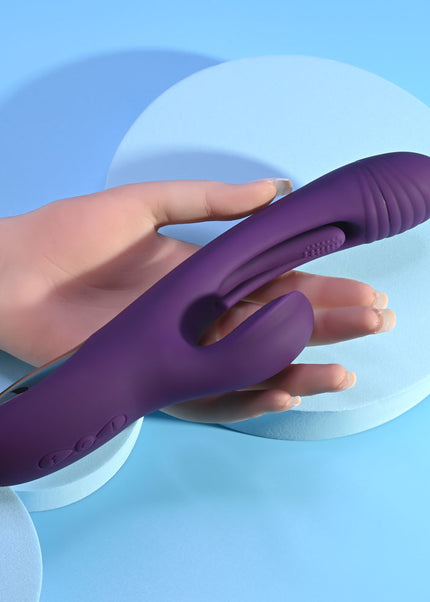 Playboy Pleasure THE THRILL - Purple 24.4 cm USB Rechargeable Rabbit Vibrator