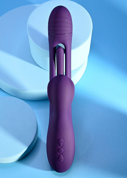 Playboy Pleasure THE THRILL - Purple 24.4 cm USB Rechargeable Rabbit Vibrator