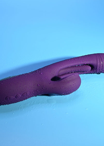 Playboy Pleasure THE THRILL - Purple 24.4 cm USB Rechargeable Rabbit Vibrator
