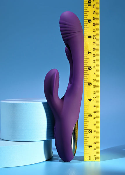 Playboy Pleasure THE THRILL - Purple 24.4 cm USB Rechargeable Rabbit Vibrator