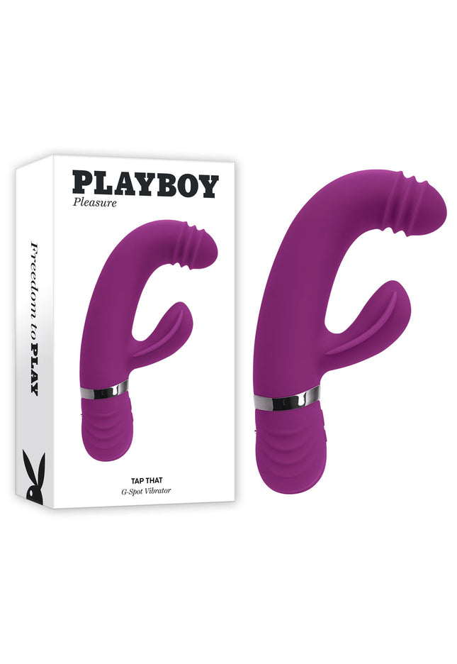 Playboy Pleasure TAP THAT - Purple 16.5 cm USB Rechargebale Rabbit Vibrator