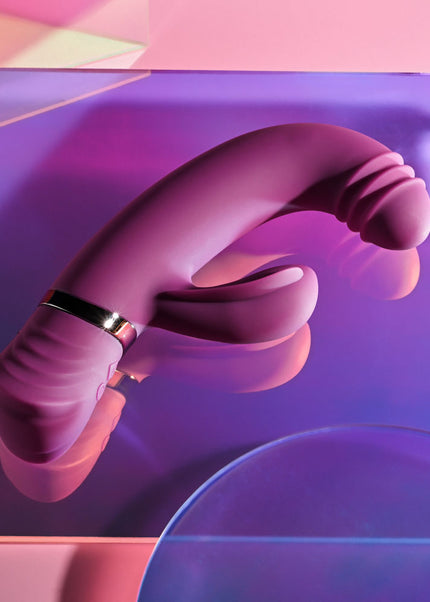 Playboy Pleasure TAP THAT - Purple 16.5 cm USB Rechargebale Rabbit Vibrator