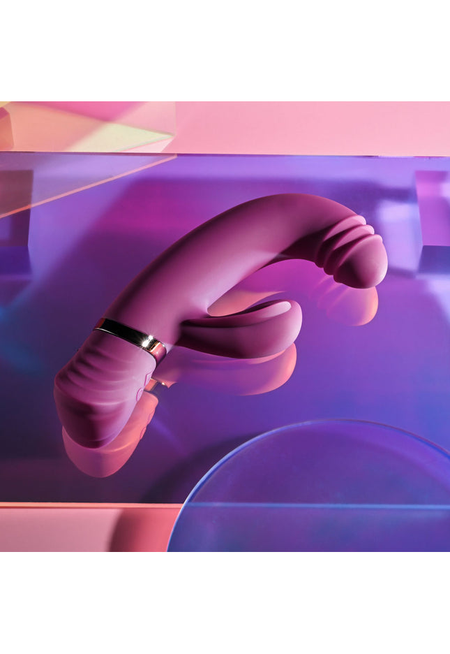 Playboy Pleasure TAP THAT - Purple 16.5 cm USB Rechargebale Rabbit Vibrator