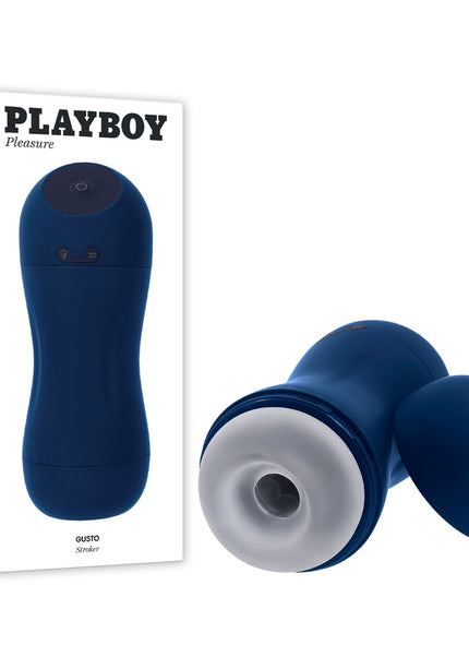 Playboy Pleasure GUSTO - USB Rechargeable Vibrating & Sucking Masturbator