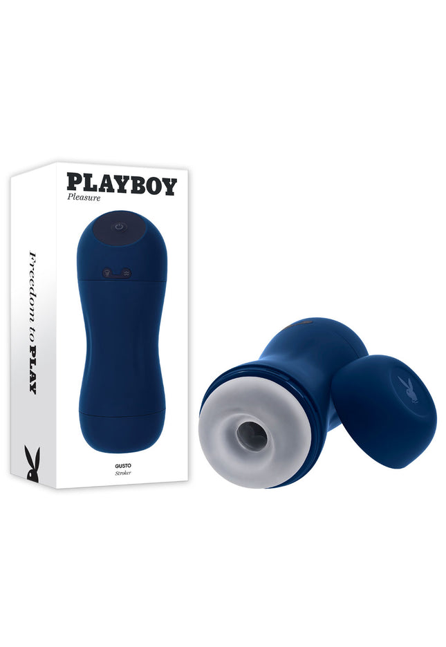 Playboy Pleasure GUSTO - USB Rechargeable Vibrating & Sucking Masturbator