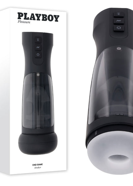 Playboy Pleasure END GAME - USB Rechargeable Vibrating & Self Sanitising Stroker