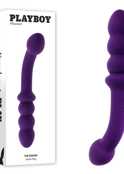 Playboy Pleasure THE SEEKER - Purple 20.3 cm USB Rechargeable Double Ended Vibrator