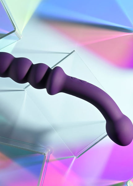 Playboy Pleasure THE SEEKER - Purple 20.3 cm USB Rechargeable Double Ended Vibrator