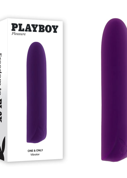 Playboy Pleasure ONE & ONLY - Purple 12 cm USB Rechargeable Bullet