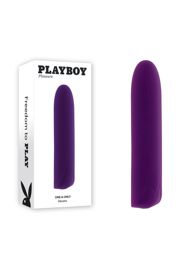 Playboy Pleasure ONE & ONLY - Purple 12 cm USB Rechargeable Bullet