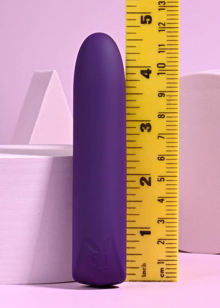 Playboy Pleasure ONE & ONLY - Purple 12 cm USB Rechargeable Bullet