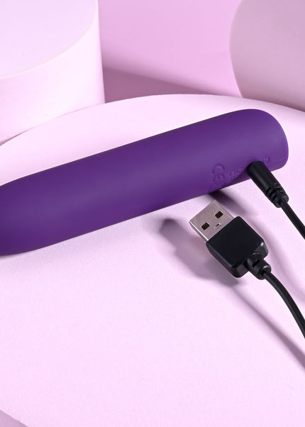 Playboy Pleasure ONE & ONLY - Purple 12 cm USB Rechargeable Bullet
