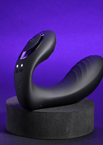 Playboy Pleasure PLAY TIME - Black 12.7 cm USB Rechargeable Vibrator