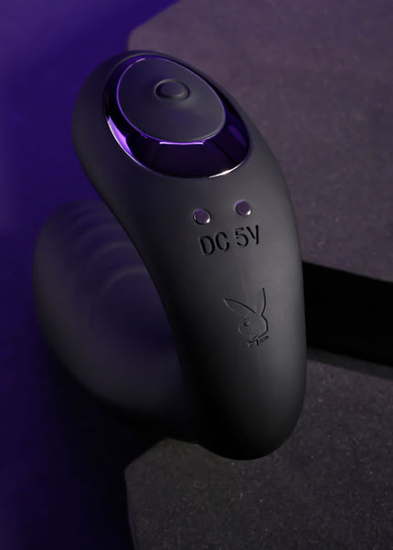 Playboy Pleasure PLAY TIME - Black 12.7 cm USB Rechargeable Vibrator