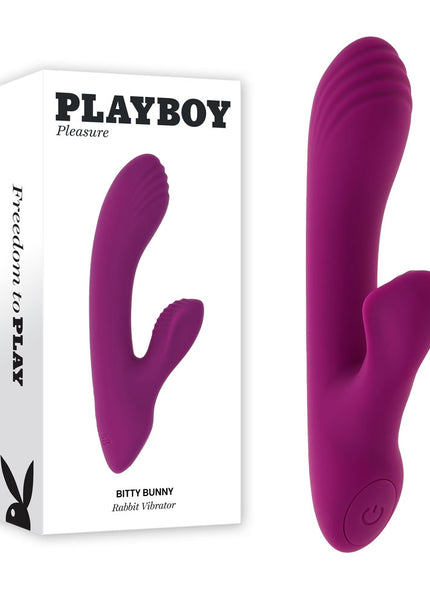 Playboy Pleasure BITTY BUNNY - Purple 14.7 cm USB Rechargeable Rabbit Vibrator