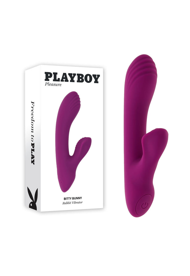Playboy Pleasure BITTY BUNNY - Purple 14.7 cm USB Rechargeable Rabbit Vibrator