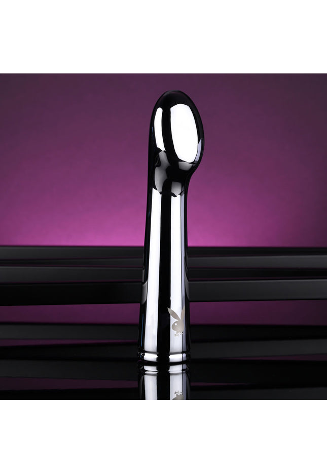 Playboy Pleasure SWOON - Chrome 14 cm USB Rechargeable Vibrator