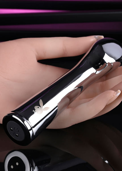 Playboy Pleasure SWOON - Chrome 14 cm USB Rechargeable Vibrator