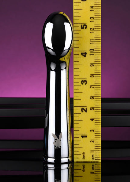 Playboy Pleasure SWOON - Chrome 14 cm USB Rechargeable Vibrator