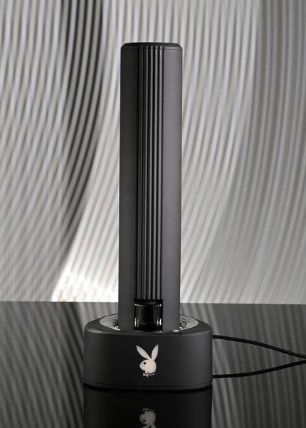 Playboy Pleasure PLEASURE ZONE - Black 21.4 cm Rechargeable Vibrator with USB Charging Dock