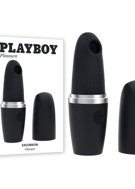 Playboy Pleasure EXCURSION - Black 14.2 cm USB Rechargeable Suction Stimulator
