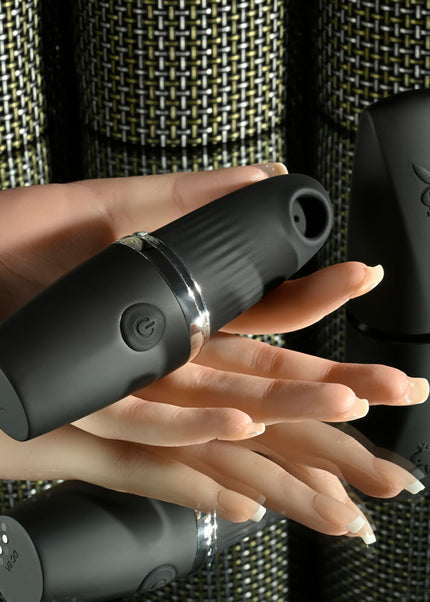 Playboy Pleasure EXCURSION - Black 14.2 cm USB Rechargeable Suction Stimulator