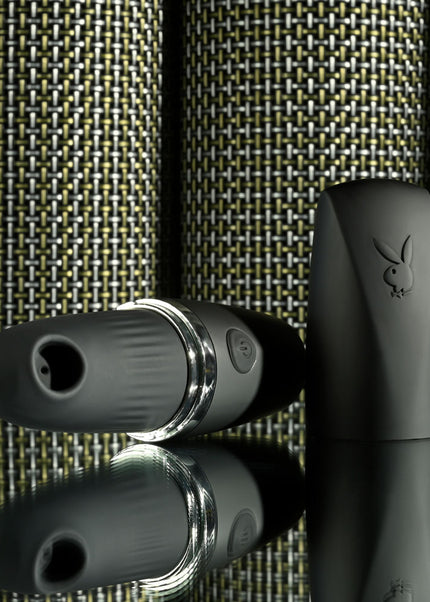 Playboy Pleasure EXCURSION - Black 14.2 cm USB Rechargeable Suction Stimulator