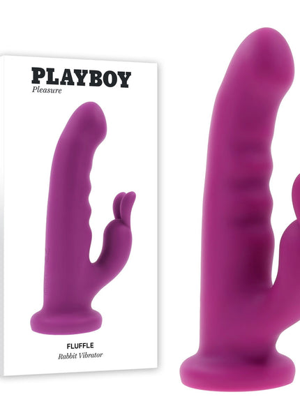 Playboy Pleasure FLUFFLE - Purple 19.7 cm USB Rechargeable Rabbit Vibrator