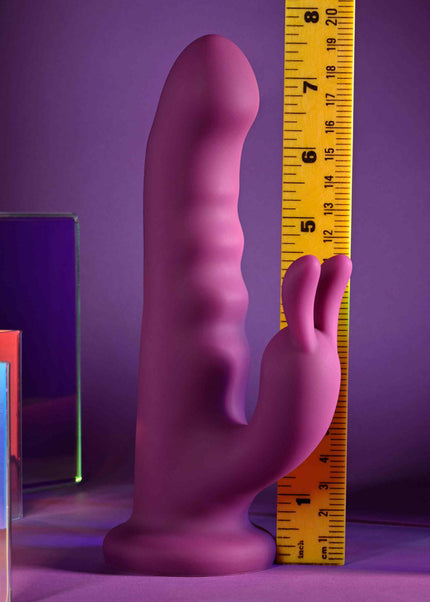 Playboy Pleasure FLUFFLE - Purple 19.7 cm USB Rechargeable Rabbit Vibrator