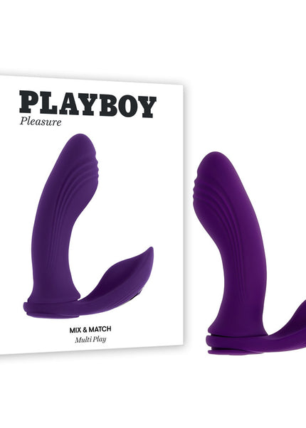 Playboy Pleasure MIX & MATCH - Purple USB Rechargeable with C-Ring Attachment