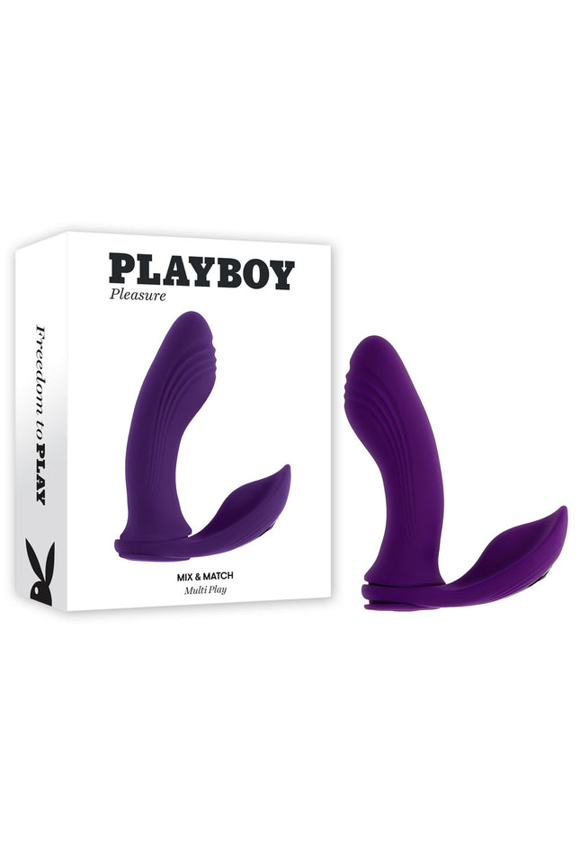 Playboy Pleasure MIX & MATCH - Purple USB Rechargeable with C-Ring Attachment