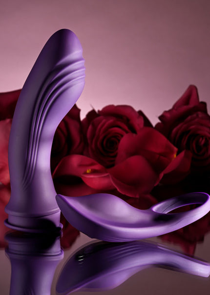 Playboy Pleasure MIX & MATCH - Purple USB Rechargeable with C-Ring Attachment